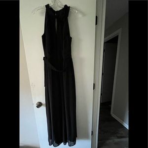 Formal floor length black dress